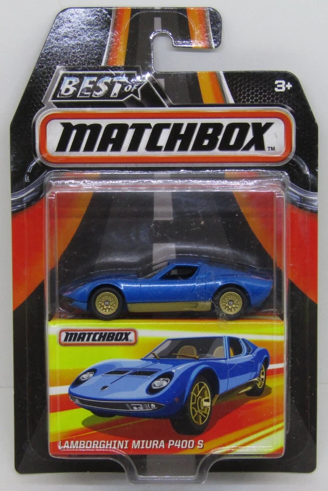 Lamborghini Miura P400 S Blue Best of Matchbox Diecast Car