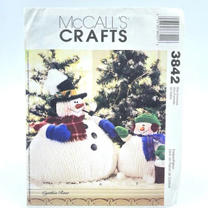 McCalls 3842 molliger Schneemann und Schneekind Plüschtier dekoratives Nähmuster - Bild 1 von 3