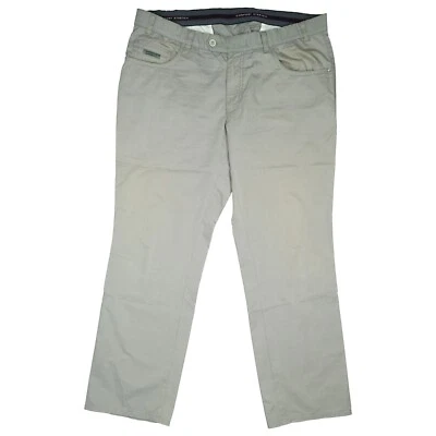 Мужские комфортные эластичные брюки Marcello Marabotti Marco Chino 24 W36 L28 серые - Изображение 1 из 4