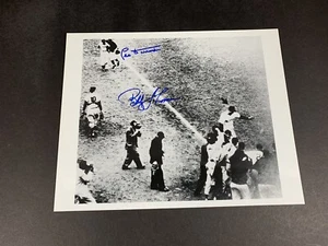 Autógrafo Shot Heard Round World de Bobby Thompson, Leo Durocher GAI y PSA grado 10 - Imagen 1 de 6