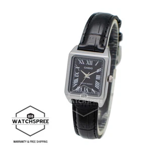 Reloj Casio analógico con correa de cuero negro para dama LTPV007L-1B LTP-V007L-1B - Imagen 1 de 1