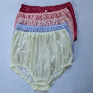 5 Plus Underwear Women Man Silky Sheer Light Soft Nylon Briefs High Waist44"-50" - Picture 1 of 10