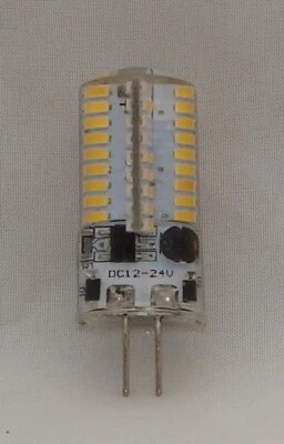 5 pcs. JC LED 12V 2.5W G4 Bi-pin Dimmable RV/Boat Crystal Lamp Bulb Super Bright - Image 1 of 2