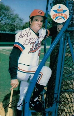 Billy Gardner Minnesota Twins 3.5x5.5 Postcard JSA Authenticated - Image 1 of 3