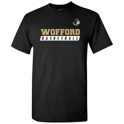 Camiseta de baloncesto Wofford Terriers inclinada unisex con licencia - negra Foto 1 de 4