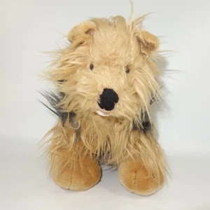 Costruisci un orso Yorkie Yorkshire Terrier cane peluche marrone nero cucciolo shaggy - Foto 1 di 7