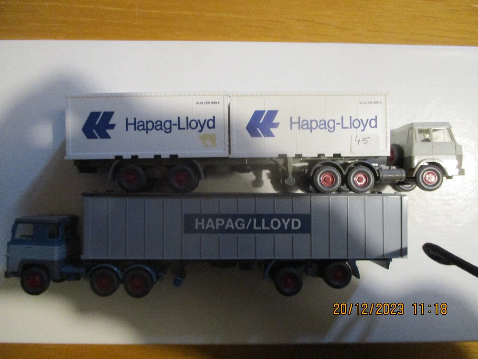 RE-WIKING HAPAG LLOYD- SCANIA + HANOMAG HENSCHEL - Immagine 1 di 4