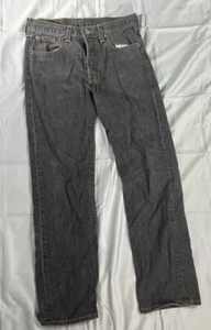 Levi’s 501 Original button fly Straight leg men’s jeans size 32 X 32 Black - Picture 1 of 15