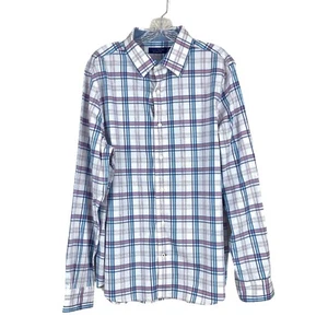 Camisa Nautica Para Hombre Grande Navtech Ajustada A Cuadros Manga Larga Abotonada Nueva $60 - Imagen 1 de 7