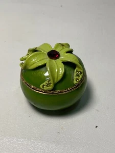 Caja de pastillas Orrefors vintage con flor - falta la caja de pastillas Ladybug - Imagen 1 de 9