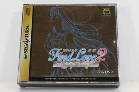 Find Love 2 Rhapsody W/ Spine Reg Card Sega Saturn SS Japan Import G516