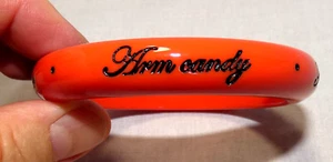 Ted Baker Arm Candy Bangle Bracelet Salmon Orange and Black - Picture 1 of 5