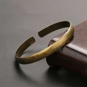 braccialetto aperto stretto-minimalista, regolabile-bracciale rame-polsino U - Foto 1 di 6