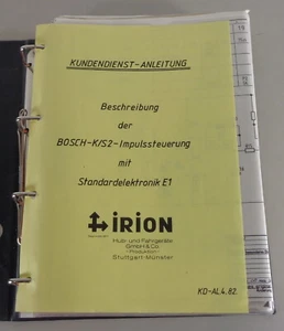 Schulungsunterlage Kalmar Irion Gabelstapler - Bosch K/S2 Impulssteuerung 1982 - Bild 1 von 4