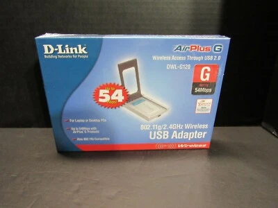 D-LINK DWL-G120 AIRPLUS G 802.11G/2.4GHZ WIRELESS USB ADAPTER 54MBPS  - Image 1 of 3
