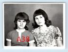 PHOTO beautiful TWO WOMEN  Short Hair cute Hairstyle Lady vintage snapshot