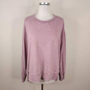 Aeropostale Sweatshirt Womens Medium Pink Long Sleeve Cotton Pullover