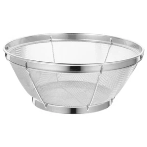 Strainer Basket Fruits Vegetable Drain Basket Stainless Steel Kitchen Drainer - Picture 1 of 12