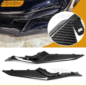 Carbono para C8 Corvette Z06 23+ Reemplazar parachoques delantero canards laterales divisores aletas - Imagen 1 de 12