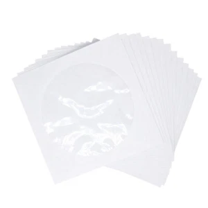 100 Pcs CD Packaging Bag Protective Outer Sleeves Wallet Video Storage Case - Afbeelding 1 van 11