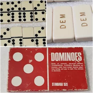 Puremco Mfg. Co. No. 30 Standard Dominoes Waco Texas - Picture 1 of 12