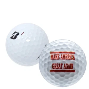 Refinished Bridgestone Tour B RX Trump - Make America Great Again Golf Balls - Picture 1 of 2