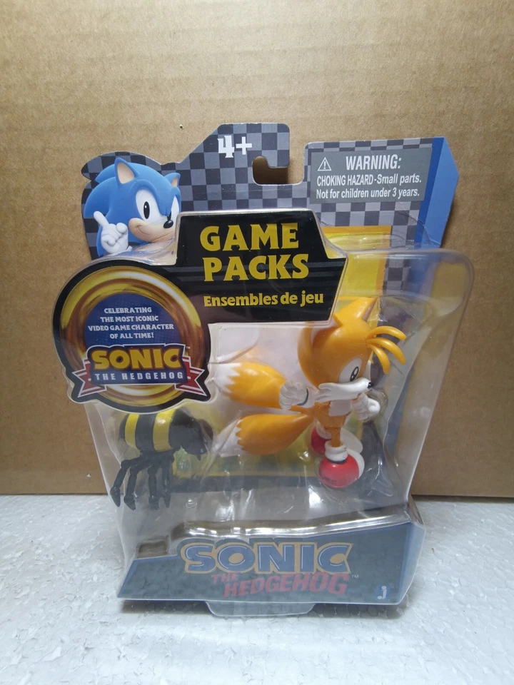 JAZWARES SEGA SONIC THE HEDGEHOG figure 3'' tails & grabber DA65R