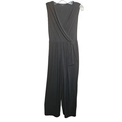 Tahari Black Sleeveless V Neck Jumpsuit Size XS - Image 1 of 4