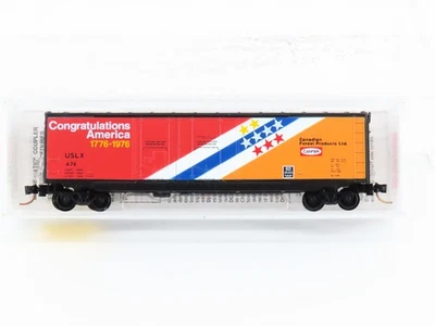 N Scale Micro-Trains MTL 75050 USLX CANFOR 1776-1976 50' Box Car #476 - Image 1 of 4