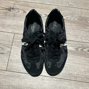 Zapatillas Tenis Coach Negras Talla 9 Gamuza - Imagen 1 de 5