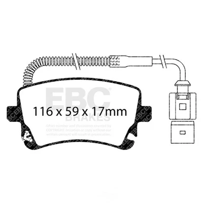 Kit de frenos de disco-S4 kits Redstuff y freno EBC rotor USR para Audi S6 2007 Foto 1 de 3