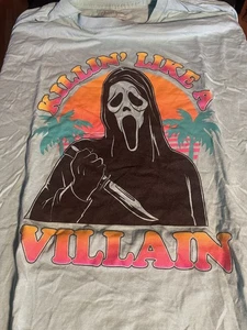 Camisa divertida Ghostface para hombre 2XXLarge película de terror vacaciones - Imagen 1 de 2