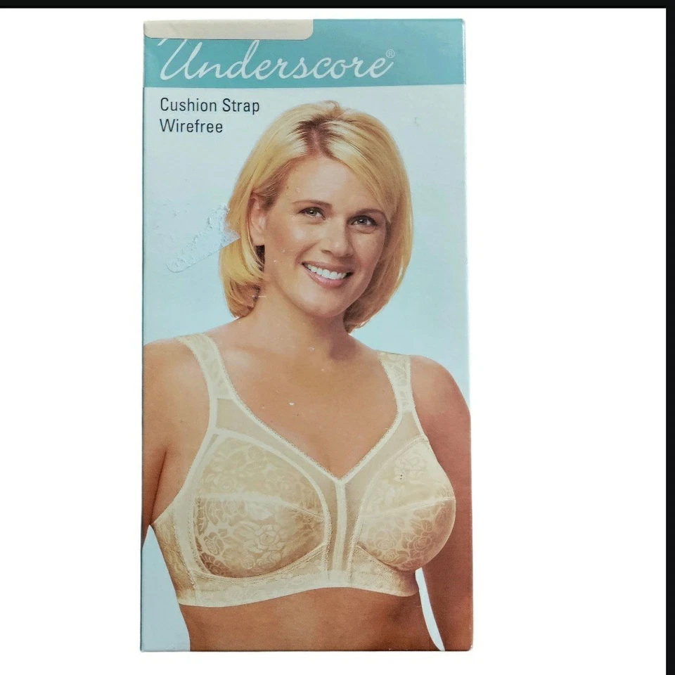 Sujetador sin aros con correa de cojín Underscore-#2788, Almond 38B Nuevo en caja Foto 1 de 4
