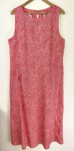 RipSkirt Hawaii Damen L Casella rosa Sommerkleid lang Maxi ärmellos Taschen - Bild 1 von 13