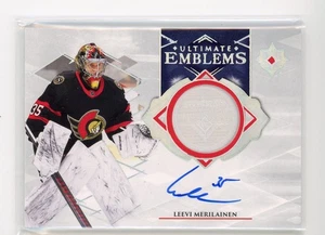 2023 Ultimate Collection Emblems Rookies Leevi Merilainen #UE-LM Rookie Auto RC - Picture 1 of 1