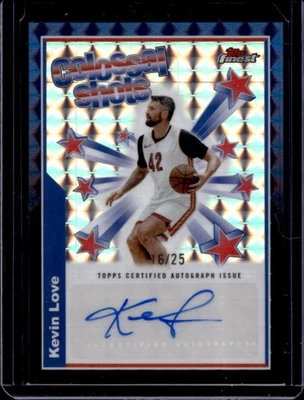 2024-25 Finest Kevin Love Colossal Shots refractor geométrico negro automático #16/25 Foto 1 de 2