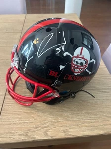 LAVONTE DAVID SIGNED F/S HELMET NEBRASKA CORNHUSKERS HUSKERS FULL BLACK SHIRTS - Picture 1 of 8