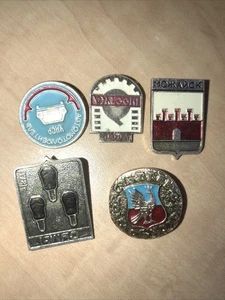 Lote de 5 prendedores insignias de 5 prendedores SU5 de clubes soviéticos de la URSS - Imagen 1 de 4