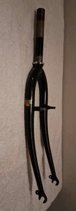 Vintage HI-TEN 1" Threaded MTB Fork 26" Wheel Cantilever Black  - Picture 1 of 22