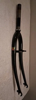 Vintage HI-TEN 1" Threaded MTB Fork 26" Wheel Cantilever Black  - Image 1 of 4