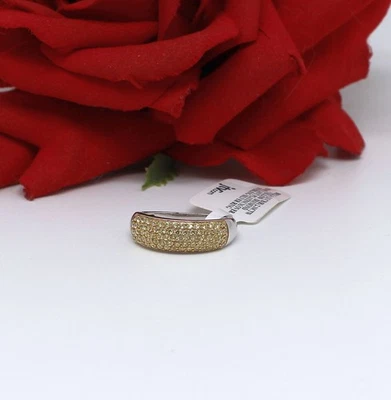 NUEVO CON ETIQUETAS JTV Bella Luce Anillo Circonita Amarilla Talla 10 4.1g CAT RESCUE Foto 1 de 2