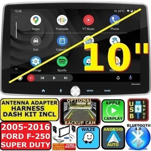 2005-2016 F-250 SUPER DUTY BLUETOOTH APPLE CARPLAY ANDROID AUTO CAR RADIO STEREO - Foto 1 di 11