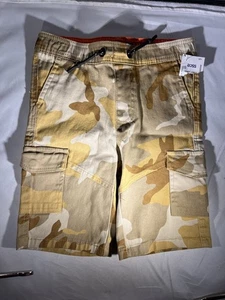 Cargo Shorts Children's  Large Tri-Color Camo elastic waist               22-102 - Picture 1 of 4