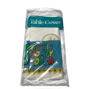 The Big Comfy Couch Party Table Cover Plastic Backed Paper - Cut To Fit - Picture 1 of 4