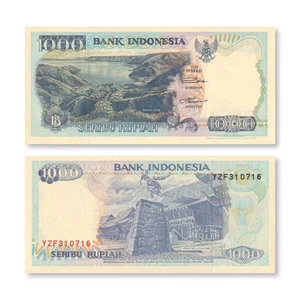 Indonesia 1000 Rupiah, 1992/1997, B587f, P129f, UNC - Picture 1 of 2