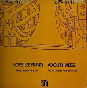 ROSS LEE FINNEY: Quartet No. 6/ADOLPH WEISS: Trio for Clarinet, Viola...NM LP - Picture 1 of 1