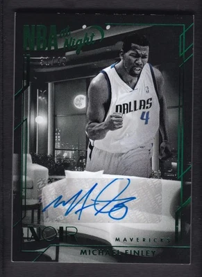 2024-25 MICHAEL FINLEY 31/49 AUTOGRAFADO PANINI NOIR NBA À NOITE AUTÓGRAFOS - Imagem 1 de 2