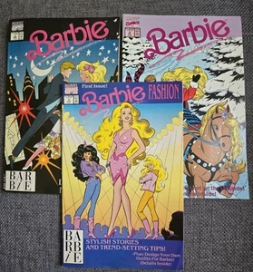 Barbie Marvel Comic Books Lot of 3 1990's Dancing Night Away - Picture 1 of 8