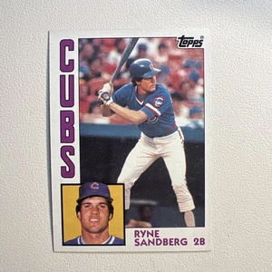 1984 Topps Base SP Ryne “Ryno” Sandberg (Chicago Cubs/MLB HOFer) - Picture 1 of 3