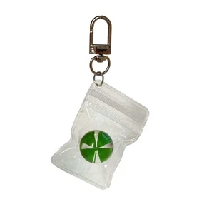 Auspicious Grass Charm Keychain Present for Encouragement and New Beginning - Picture 1 of 8
